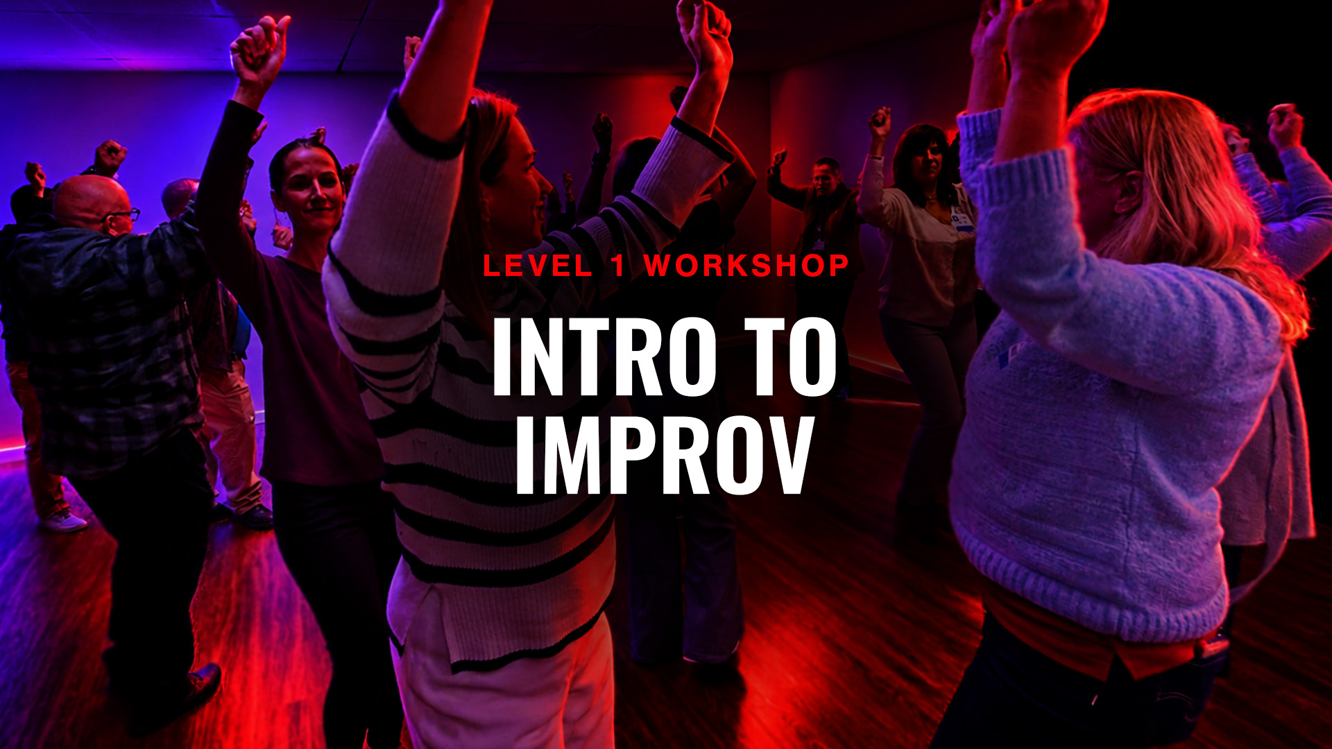 Intro to Improv workshop artwork.