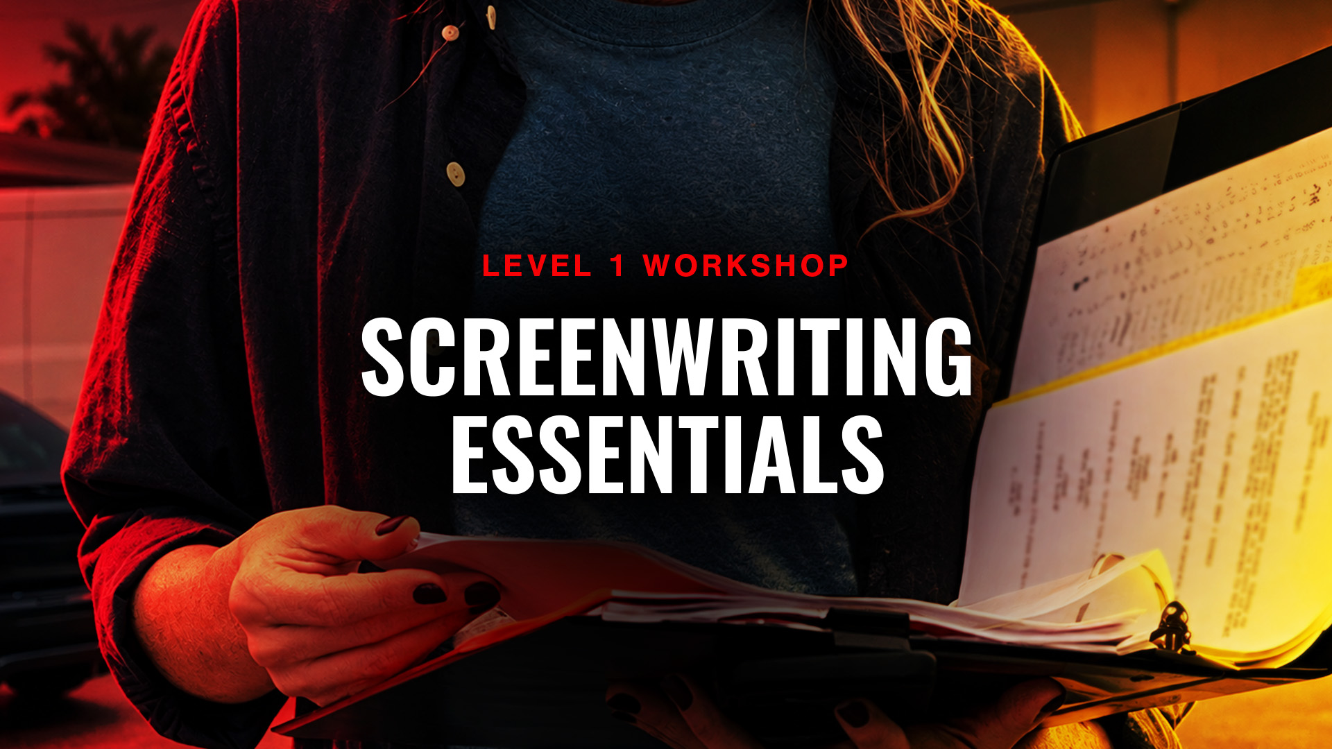 Screenwriting Essentials workshop artwork